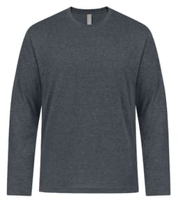 ATC 24EVER™ RING SPUN COTTON LONG SLEEVE TEE in Dark Heather*