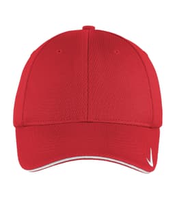 DISCONTINUED NIKE Dri-FIT MESH SWOOSH FLEX SANDWICH CAP in Sport Red