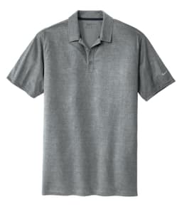 DISCONTINUED NIKE Dri-FIT CROSSHATCH POLO in Cool Grey/Anthracite