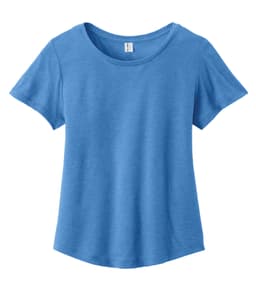 ALLMADE&reg; WOMEN'S RELAXED TRI-BLEND SCOOP NECK TEE in Azure Blue