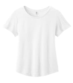 ALLMADE&reg; WOMEN'S RELAXED ORGANIC COTTON SCOOP NECK TEE in Bright White