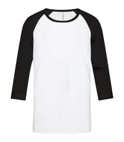 ATC™ EUROSPUN® RING SPUN BASEBALL YOUTH TEE in White/Black