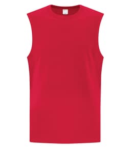 ATC™ EVERYDAY COTTON SLEEVELESS TEE in Red