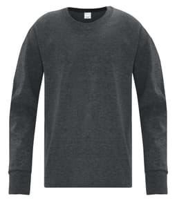 ATC™ EVERYDAY COTTON LONG SLEEVE YOUTH TEE in Dark Heather Grey**
