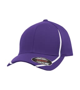 DISCONTINUED ATC™ FLEXFIT® PERFORMANCE COLOUR BLOCK CAP in Purple/White