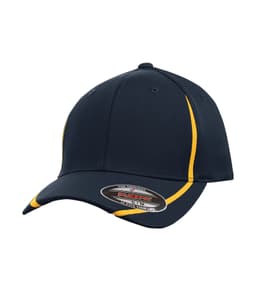 DISCONTINUED ATC™ FLEXFIT® PERFORMANCE COLOUR BLOCK CAP in True Navy/Gold