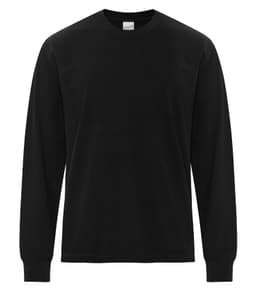 ATC AUTHENTIC COLOURS™ GARMENT-DYED HEAVYWEIGHT LONG SLEEVE TEE in Black