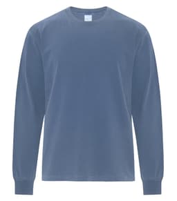 ATC AUTHENTIC COLOURS™ GARMENT-DYED HEAVYWEIGHT LONG SLEEVE TEE in Blue Jean