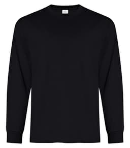 ATC™ EVERYDAY RING SPUN COTTON LONG SLEEVE TEE in Black