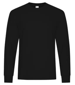 ATC™ EVERYDAY COTTON BLEND LONG SLEEVE TEE in Black