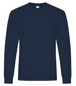 ATC™ EVERYDAY COTTON BLEND LONG SLEEVE TEE in Navy