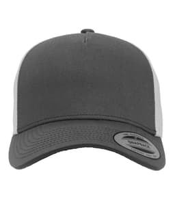 ATC™ YP CLASSICS® FIVE-PANEL RETRO TRUCKER CAP in Charcoal/White