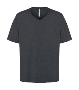 ATC™ EUROSPUN® RING SPUN V-NECK TEE in Charcoal Heather**