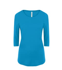DISCONTINUED ATC™ EUROSPUN® RING SPUN 3/4 SLEEVE LADIES’ TEE in Sapphire