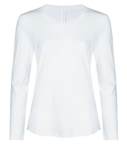 ATC™ EUROSPUN® RING SPUN LONG SLEEVE LADIES' TEE in White