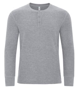 ATC™ ESACTIVE® VINTAGE THERMAL LONG SLEEVE HENLEY in Grey Heather*