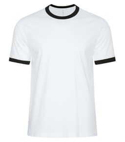 ATC™ EUROSPUN® RINGER TEE in White/Black
