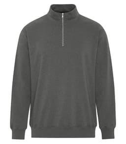 ATC™ EARTH WASH® TOURBILLON FLEECE 1/4 ZIP SWEATSHIRT in Earth Pewter