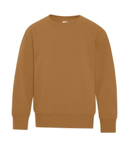 ATC™ EVERYDAY FLEECE CREWNECK YOUTH SWEATSHIRT in Caramel