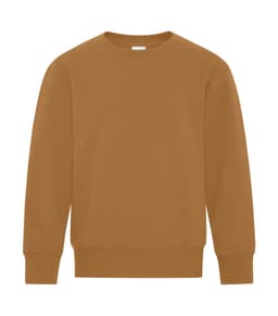 ATC™ EVERYDAY FLEECE CREWNECK YOUTH SWEATSHIRT in Caramel