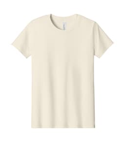 BELLA+CANVAS® YOUTH JERSEY SHORT SLEEVE TEE in Natural