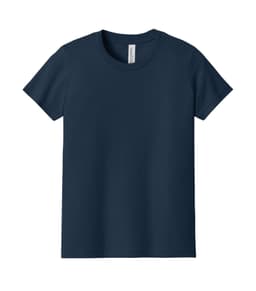 BELLA+CANVAS® YOUTH JERSEY SHORT SLEEVE TEE in Navy