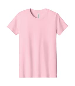 BELLA+CANVAS® YOUTH JERSEY SHORT SLEEVE TEE in Pink