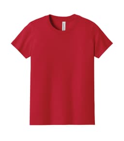 BELLA+CANVAS® YOUTH JERSEY SHORT SLEEVE TEE in Red