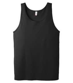 BELLA+CANVAS® UNISEX JERSEY TANK in Black