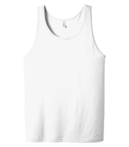 BELLA+CANVAS® UNISEX JERSEY TANK in White