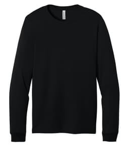 BELLA+CANVAS® UNISEX JERSEY LONG SLEEVE TEE in Black