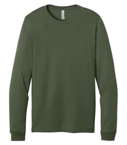 BELLA+CANVAS® UNISEX JERSEY LONG SLEEVE TEE in Military Green