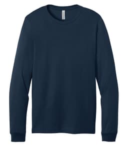 BELLA+CANVAS® UNISEX JERSEY LONG SLEEVE TEE in Navy