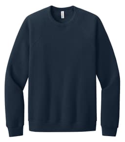 BELLA+CANVAS® UNISEX SPONGE FLEECE RAGLAN SWEATSHIRT in Navy