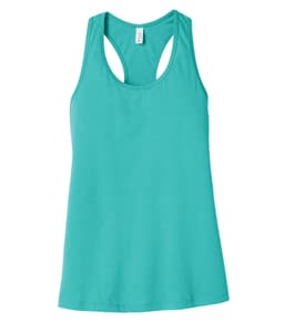 BELLA+CANVAS® WOMEN'S JERSEY RACERBACK TANK in Teal