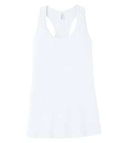BELLA+CANVAS® WOMEN'S JERSEY RACERBACK TANK in White