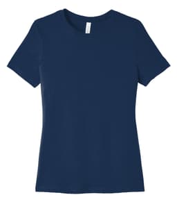 BELLA+CANVAS® WOMEN'S RELAXED JERSEY SHORT SLEEVE TEE in Navy