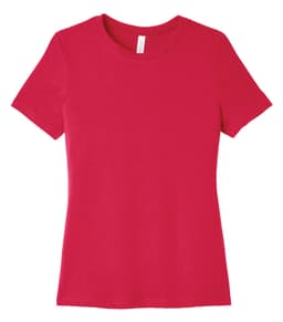BELLA+CANVAS® WOMEN'S RELAXED JERSEY SHORT SLEEVE TEE in Red