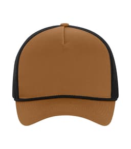 ATC™ EVERYDAY COTTON TWILL 5-PANEL TRUCKER ROPE CAP in Caramel/Black