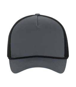 ATC™ EVERYDAY COTTON TWILL 5-PANEL TRUCKER ROPE CAP in Coal Grey/Black