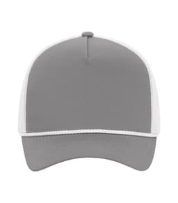 ATC™ EVERYDAY COTTON TWILL 5-PANEL TRUCKER ROPE CAP in Concrete/White