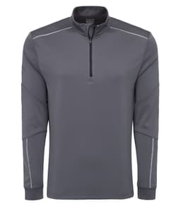 CALLAWAY 1/4 ZIP WATER REPELLENT PULLOVER in Iron Gate