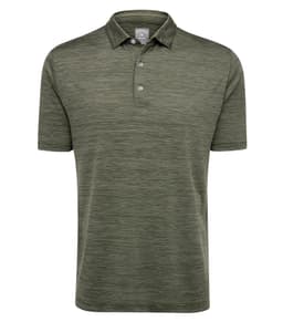 CALLAWAY BROKEN STRIPE TEXTURE POLO in Hedge Green