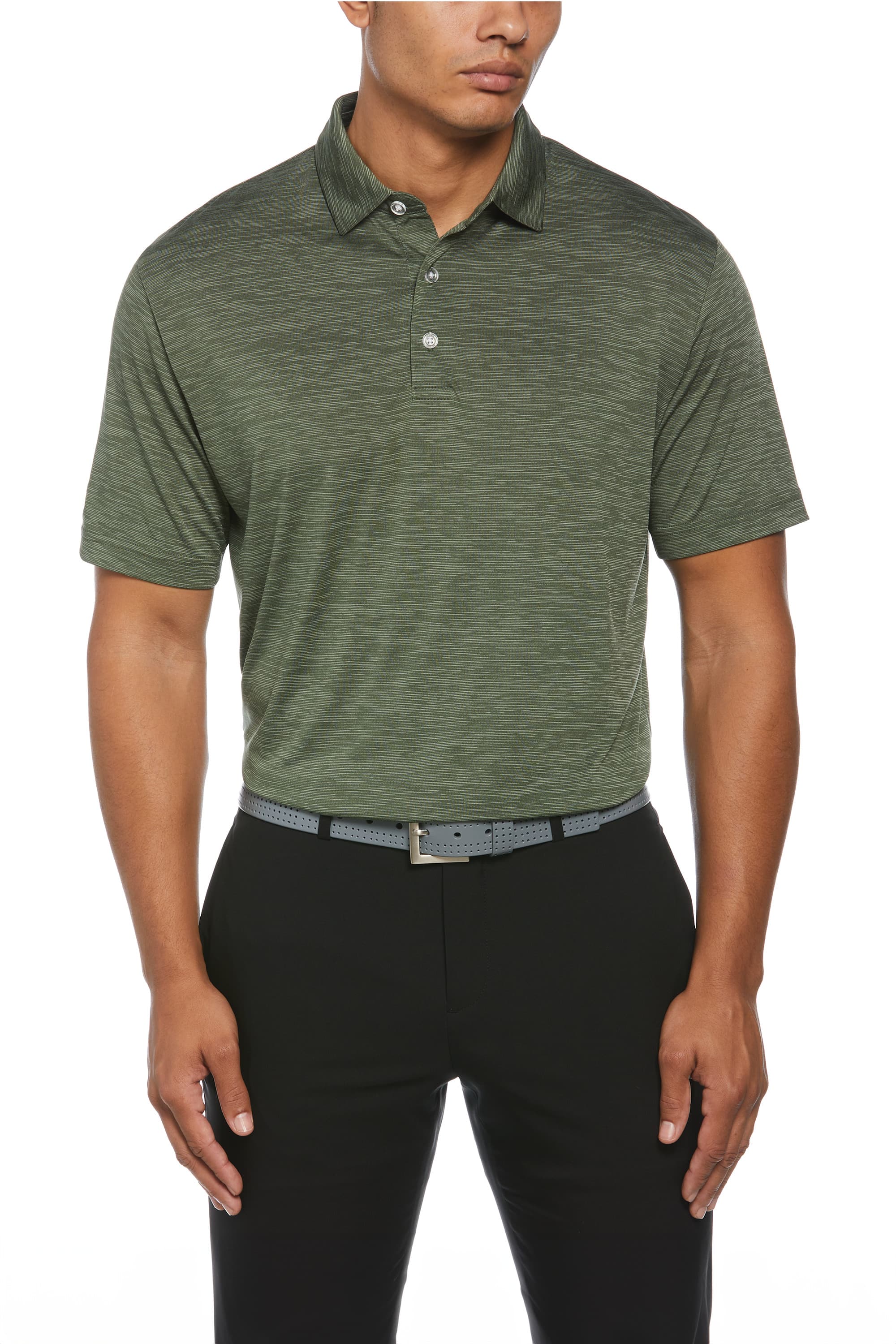 Broken Stripe Texture Polo