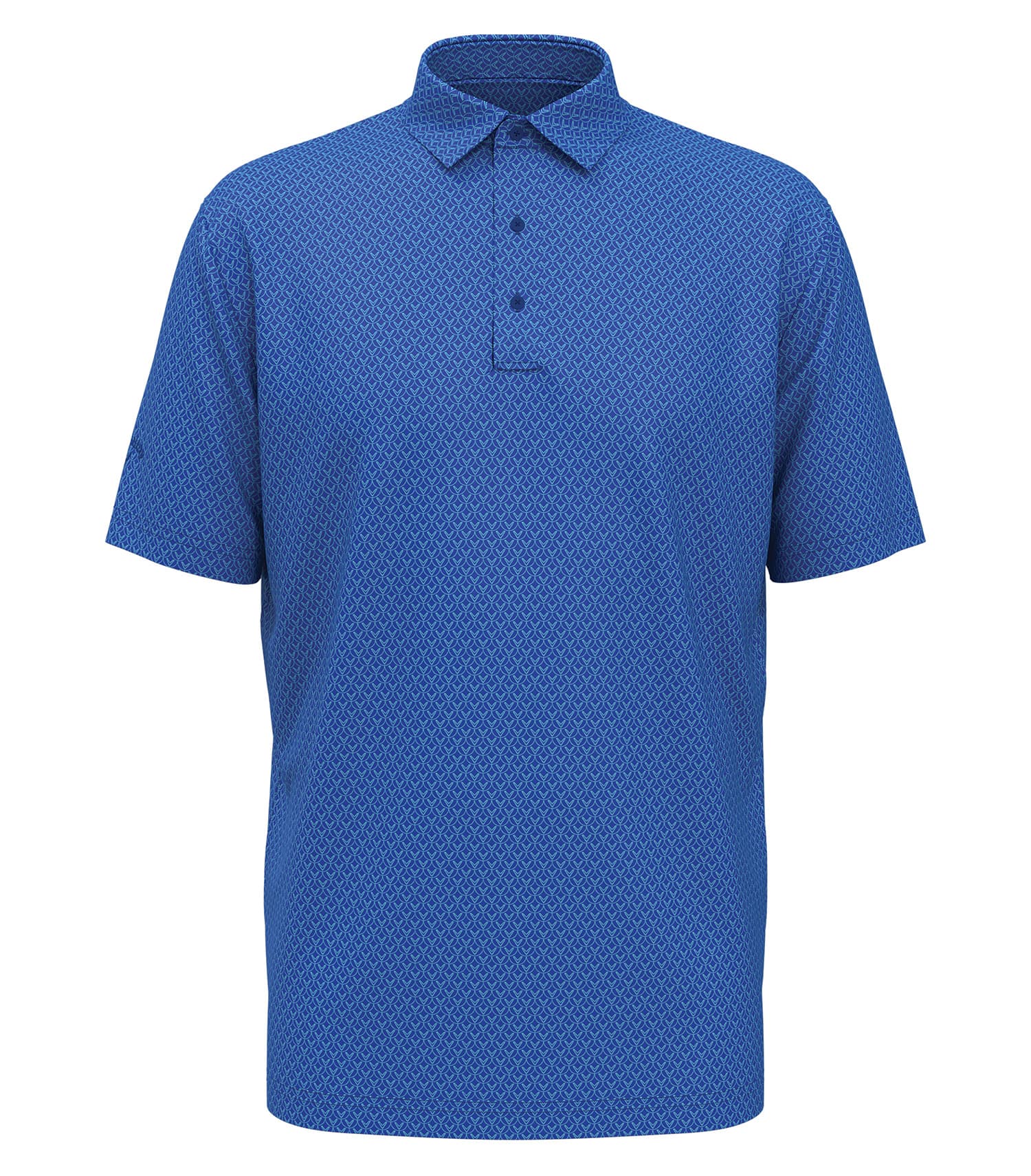 CALLAWAY ALL-OVER STITCHED CHEV POLO