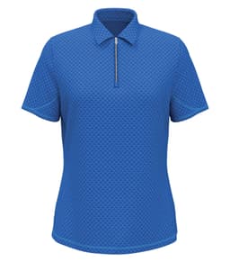 CALLAWAY ALL-OVER STITCHED CHEV LADIES’ POLO view 1