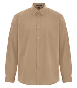 COAL HARBOUR&reg; EVERYDAY EASY CARE LONG SLEEVE WOVEN SHIRT in Dark Sand
