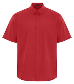 COAL HARBOUR&reg; EVERYDAY EASY CARE SHORT SLEEVE WOVEN SHIRT in Red