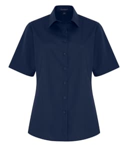 COAL HARBOUR&reg; EVERYDAY EASY CARE SHORT SLEEVE LADIES’ WOVEN SHIRT in True Navy