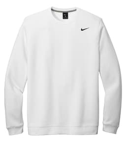 DISCONTINUED NIKE CLUB FLEECE CREW in White